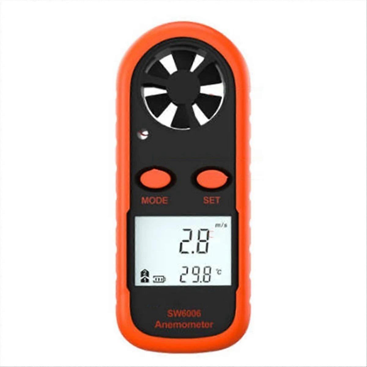 Anemometer Handheld, Light Weight Digital Wind Speed Meter Vane Anemometer Wind Power Temperature Humidity Measurement