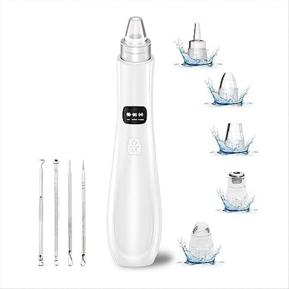 Blackhead Remover Pore Vacuum,5 Suction Power,4 Probes