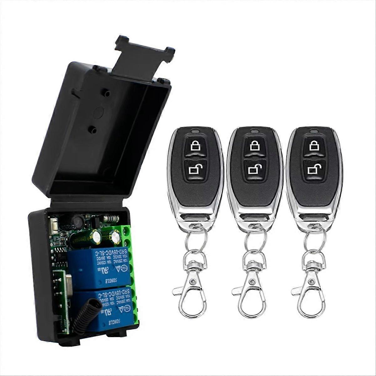 433Mhz Wireless Remote Control Switch Relay 2CH Receiver Module
