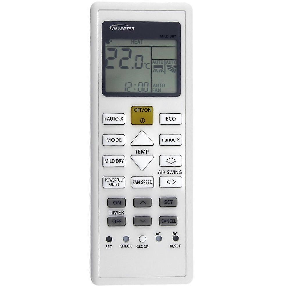 Replace AC Remote Control A75C16330 for Panasonic Air Conditioner A/C Remote Control