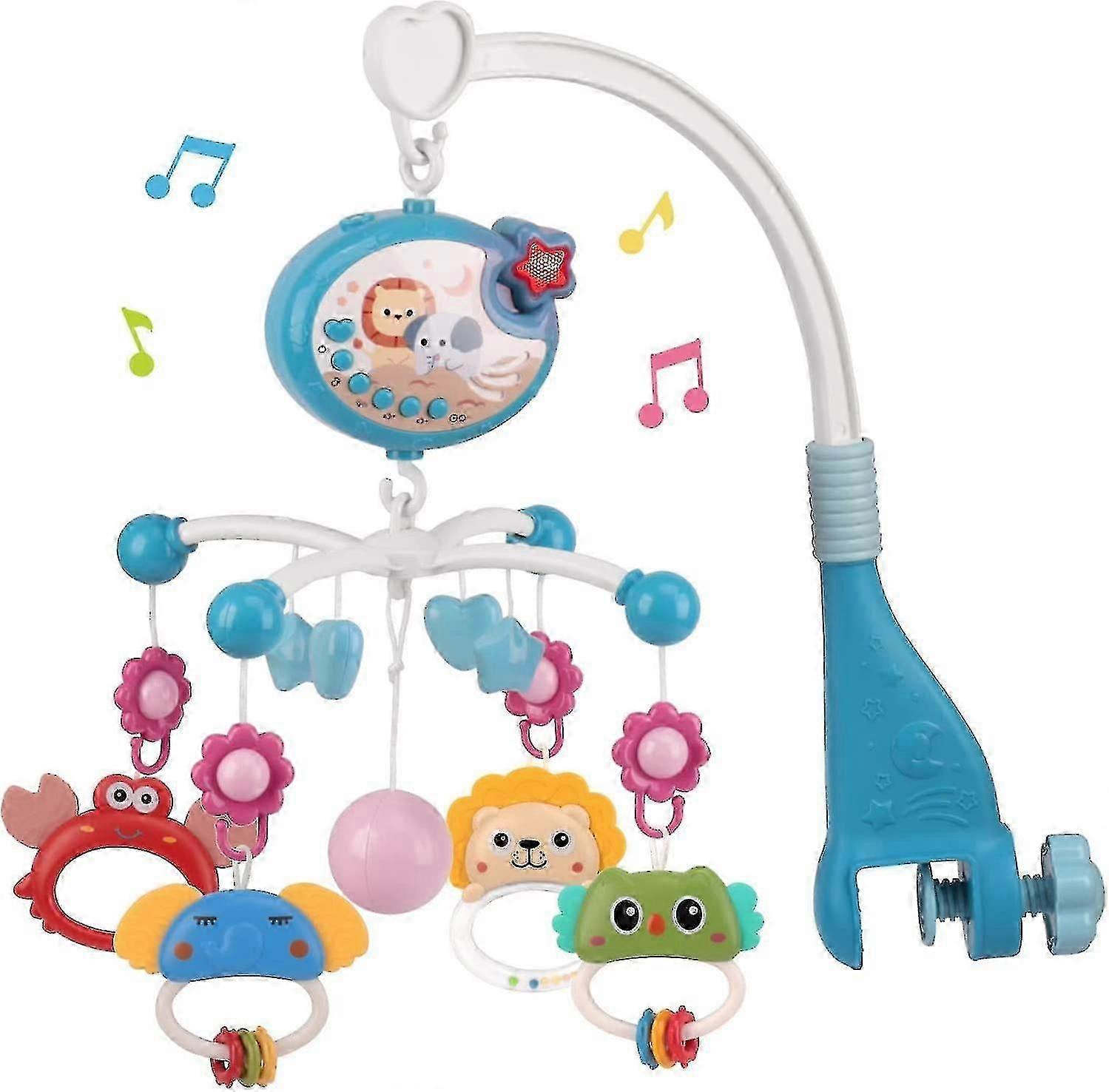 Baby Cot Mobile with Music & Star Projection for Ceiling