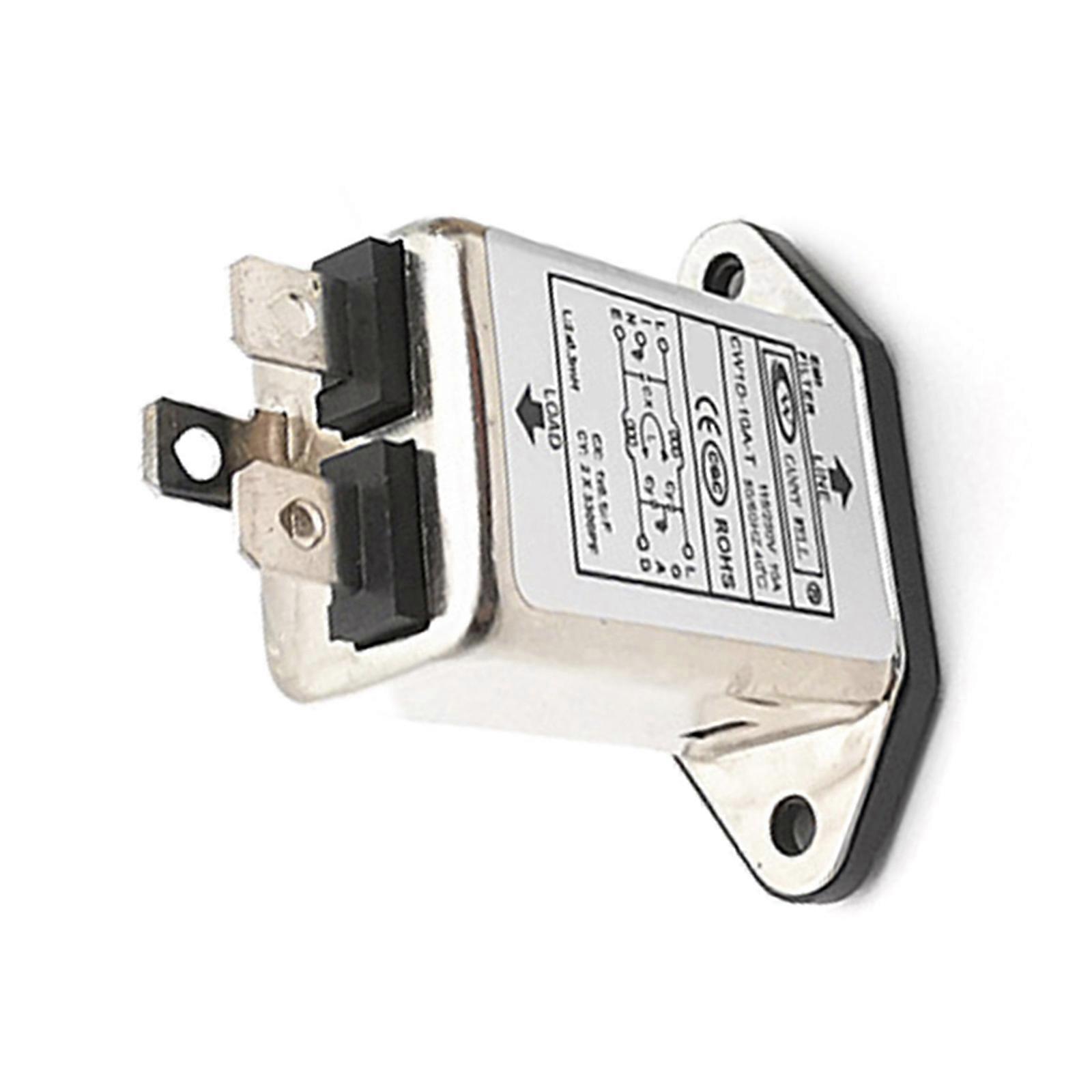 CW1D-10A-T IECs 320 C14 Male Sockets Powers Filter for Home and Office Use Multicolor