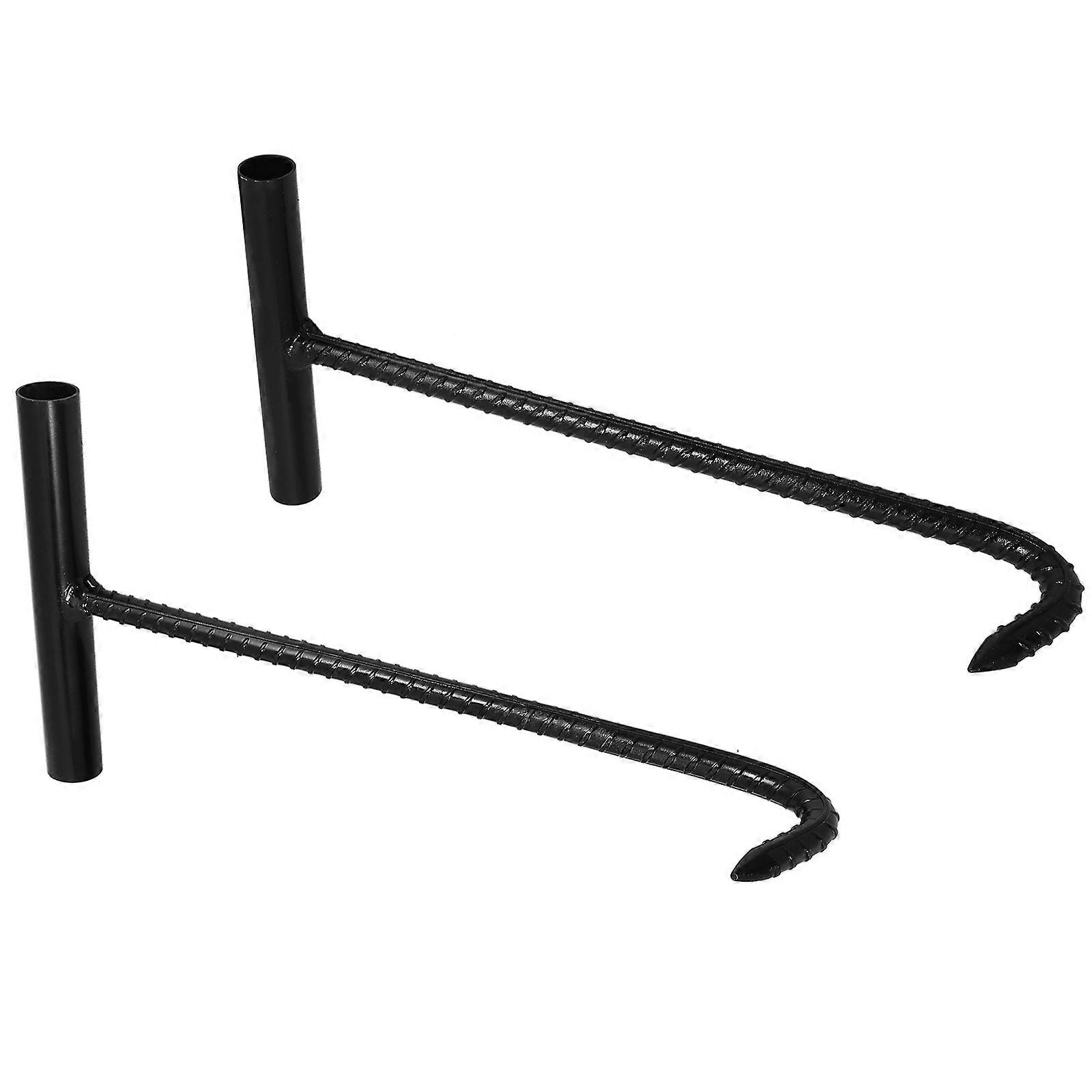 Durable Manhole Cover Hook T Handle for Heavy Duty Use 2Pcs Set