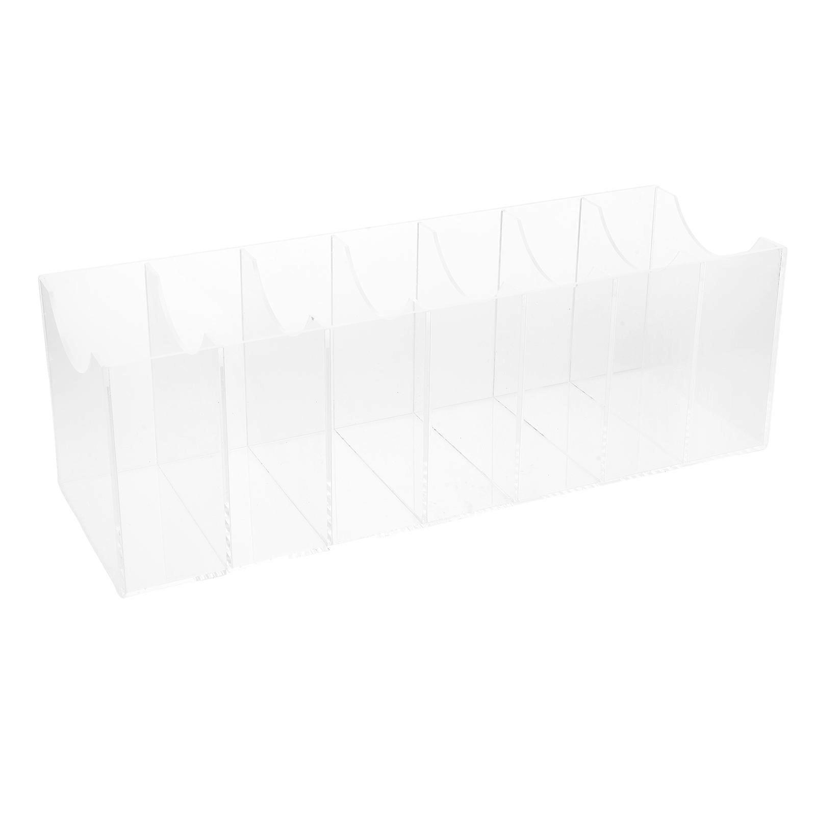 Transparent Belt Organizer Acrylic Display Case for Storage 7 Grids