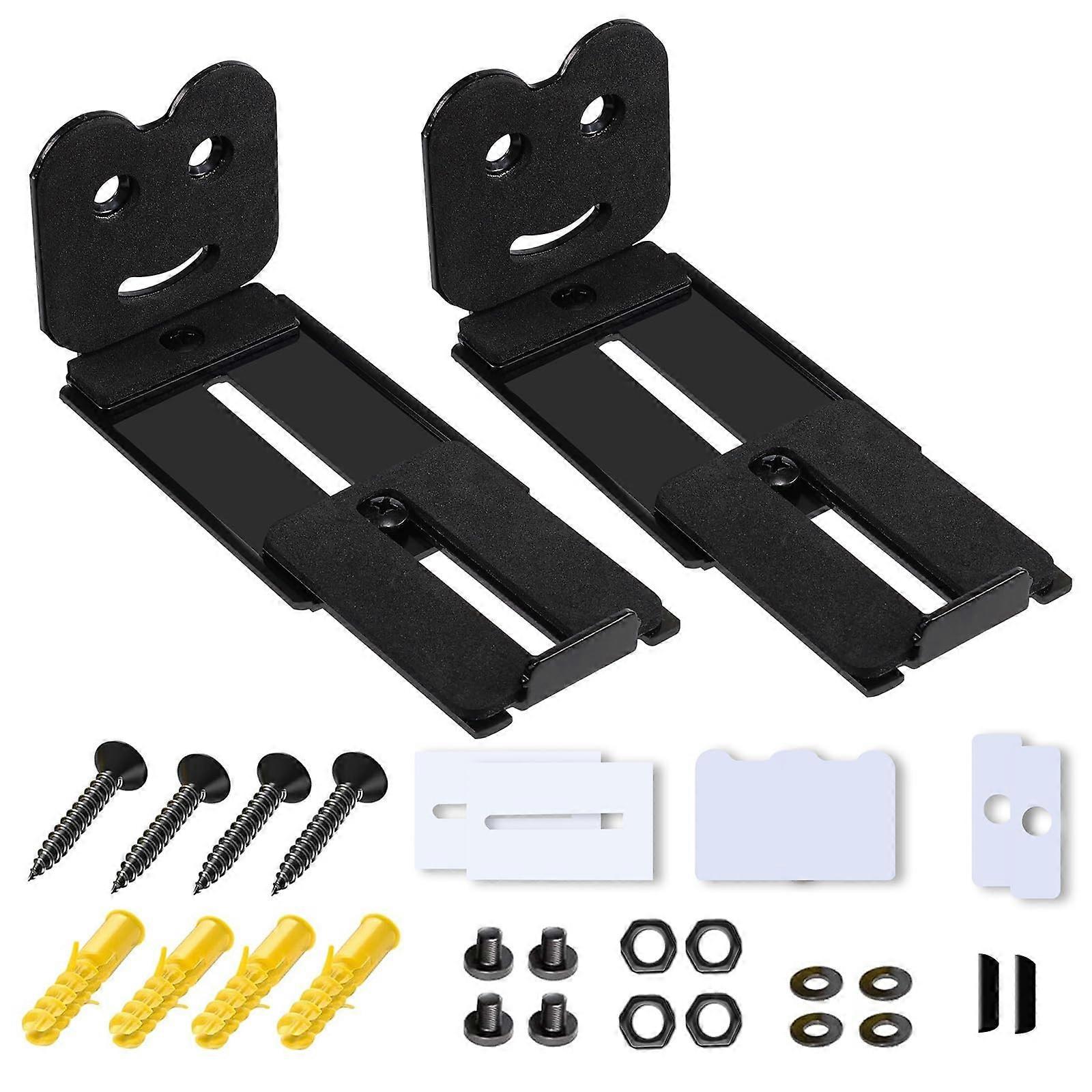 Heavy Duty Speaker Rail System Universal Soundbar Mounting Aluminum Construction Adjustable Rail Fits Most Soundbars