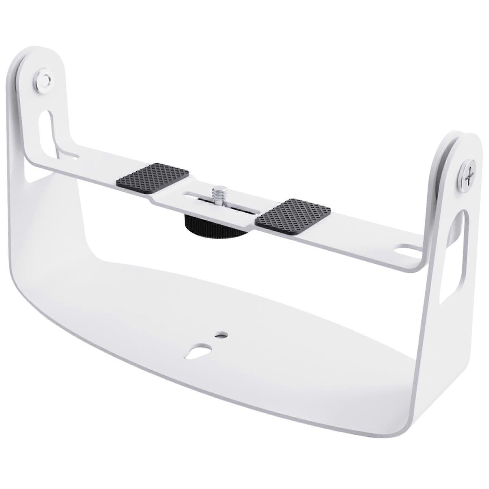 360 Rotating Projector Bracket Metal Mounting Stand 5kg Capacity Desktop Holder For Multiple Installations White