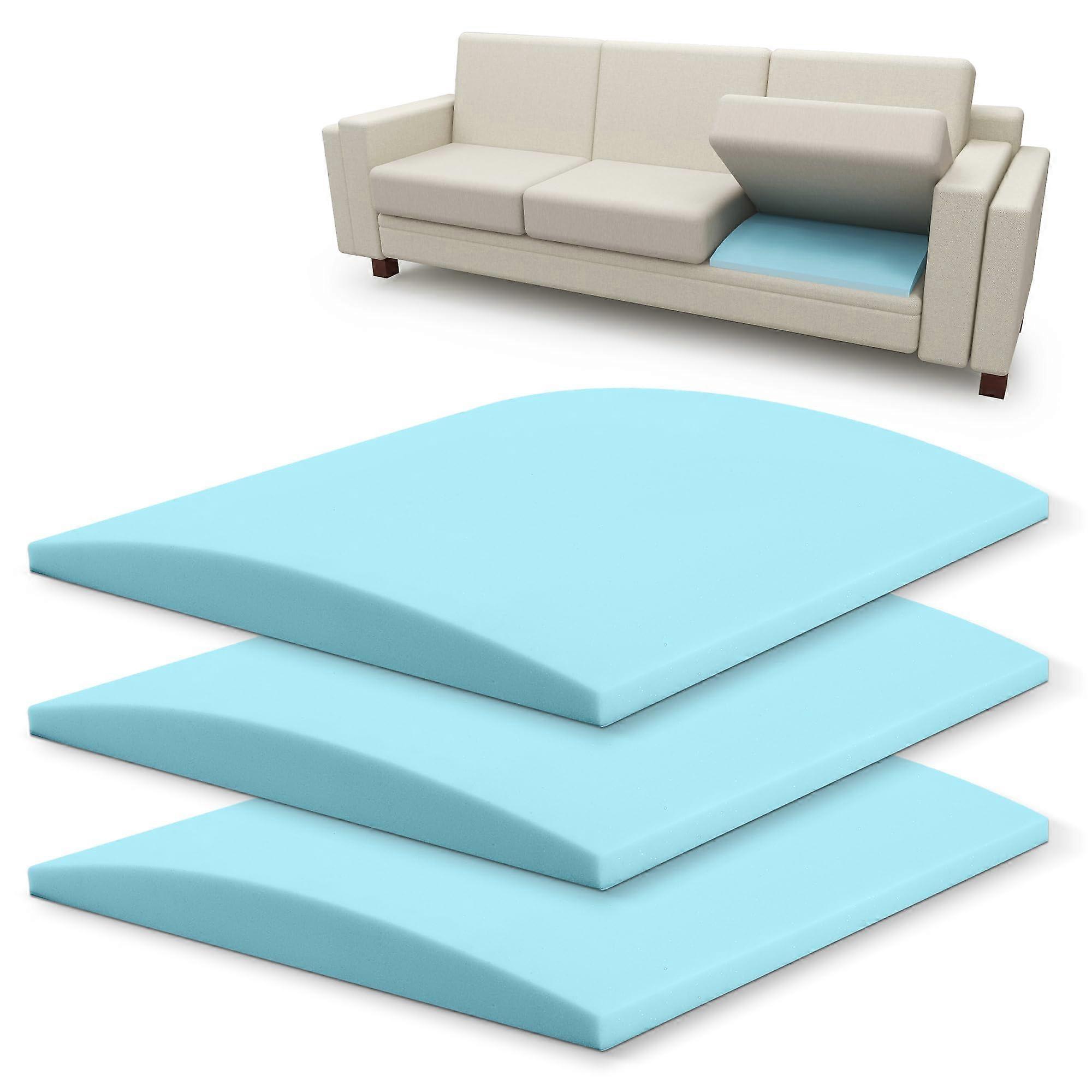 Sofa Cushion Support for Sagging Seat, 20x20 Foam Pads, Set of 3, Couch Comfort