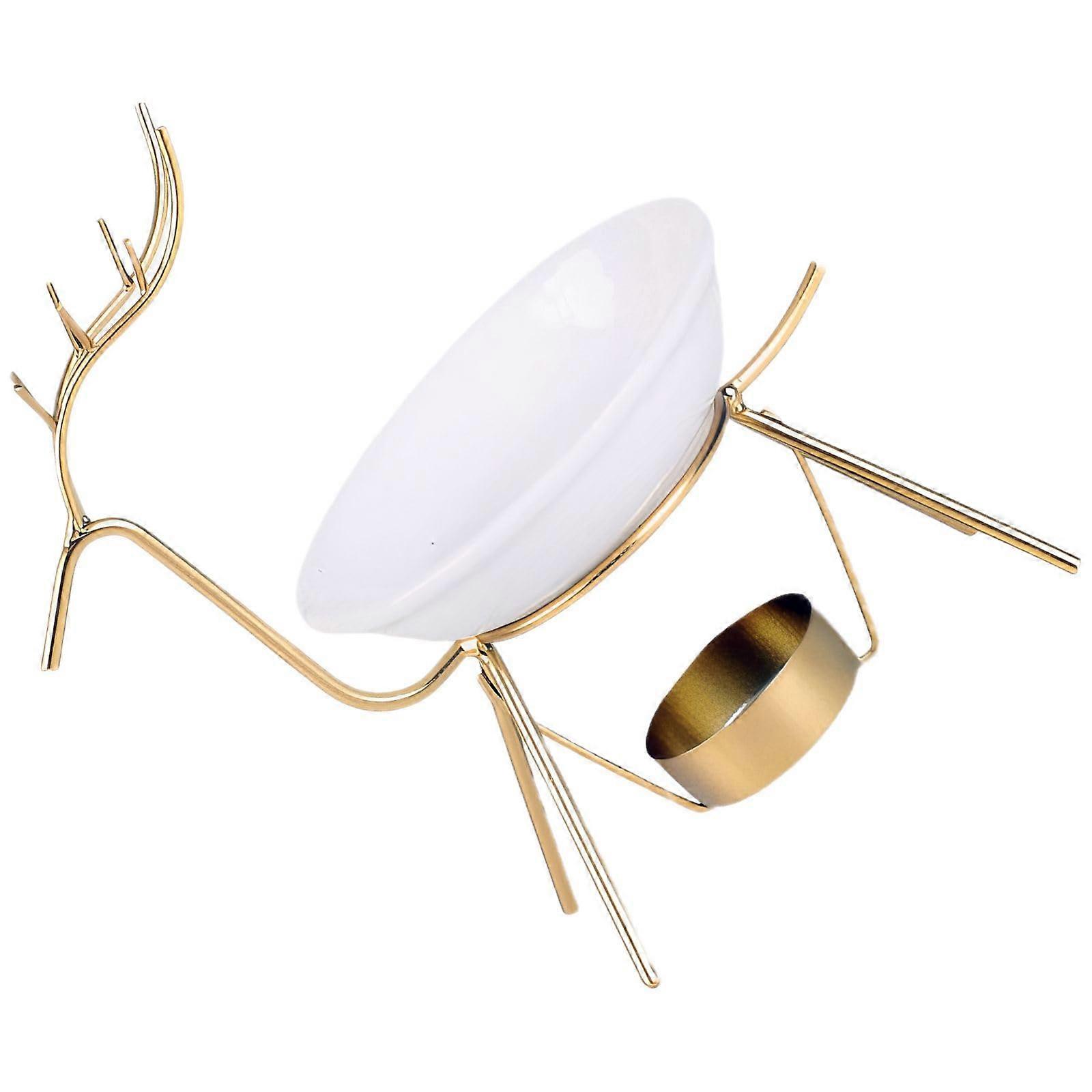 Deer Shaped Aromatherapy Diffuser and Essential Oil Burner with Tea Light Candle Holder for Home