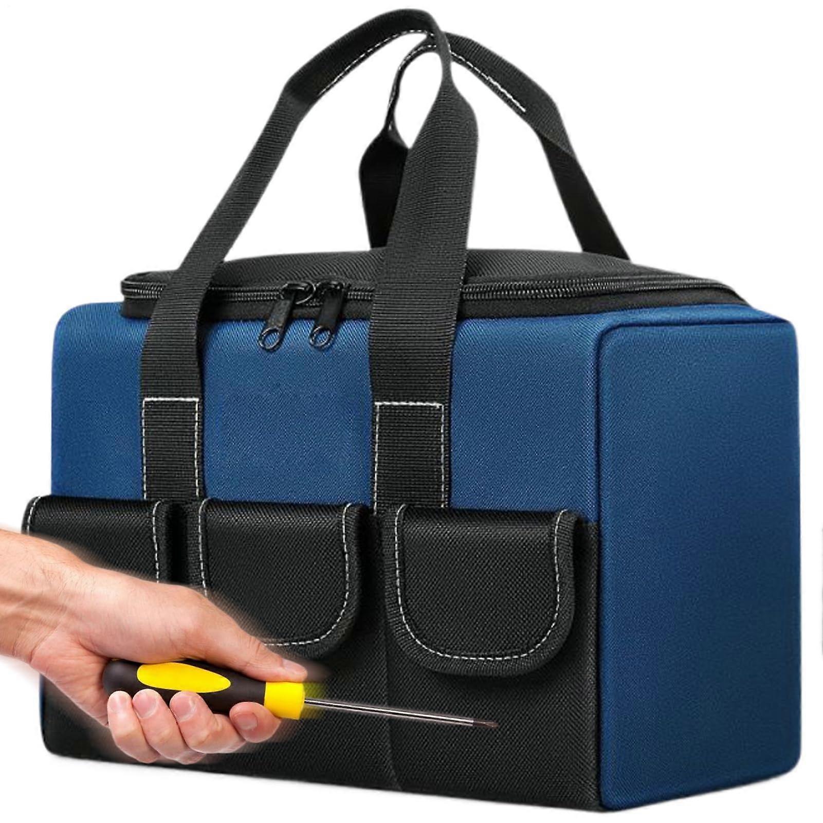 Waterproof Tool Bag with Multiple Pockets Heavy Duty Oxford Fabric Construction Storage