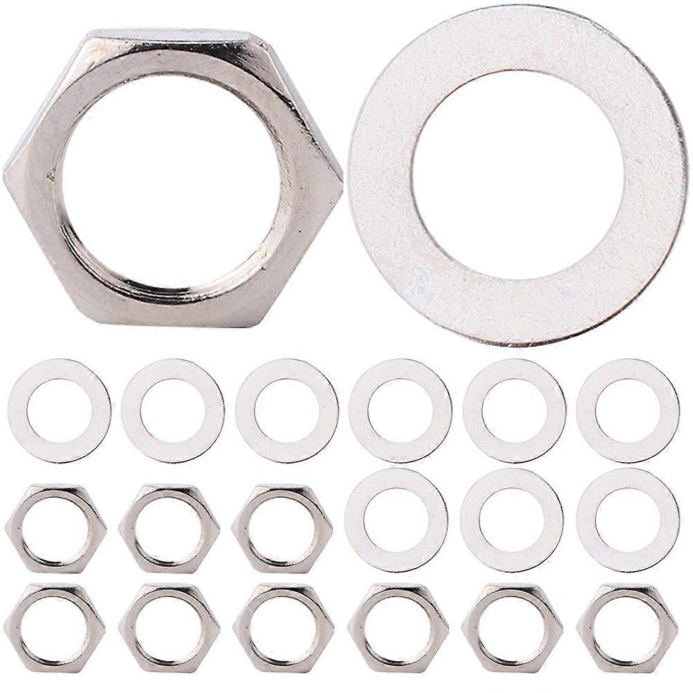 Potentiometer Washer and Nut Set for Guitar Jack with 4Sets Included