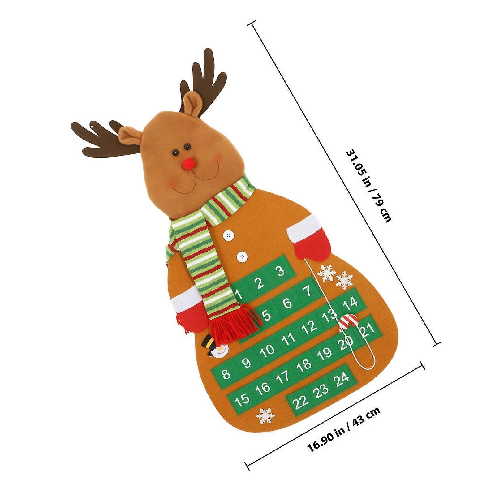 Felt Advent Calendar Decorative for Christmas Countdown Calendar