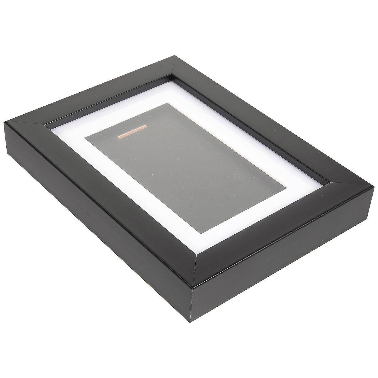 Photo Frame Medal Showcase Black Rectangular Home Decoration 1Pack