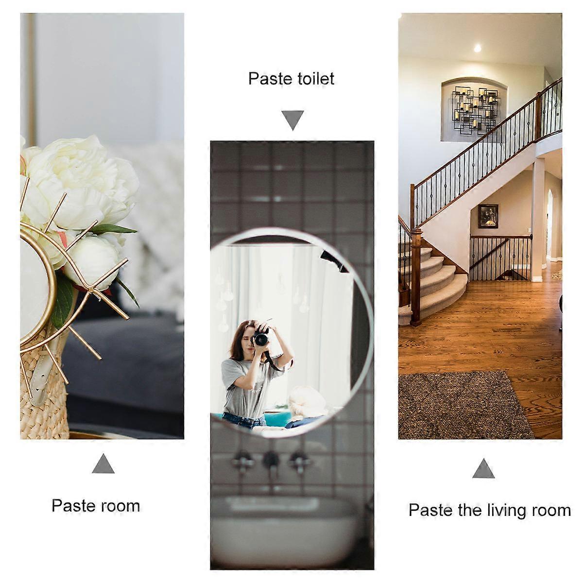 Mirror Wall Decal Hexagonal Acrylic Design for Home 12Pcs Pieces