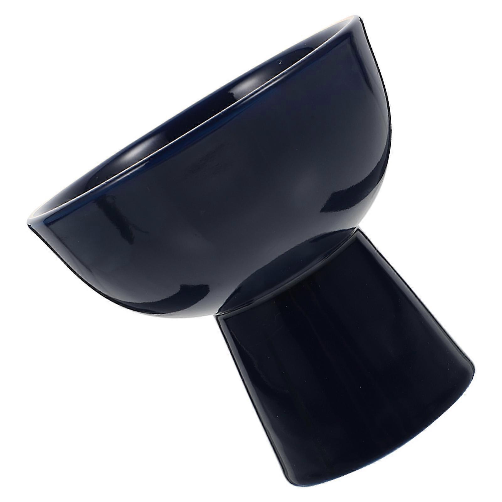 Ceramic Dessert Cup Blue Ceramic Cup for Serving 3Pcs