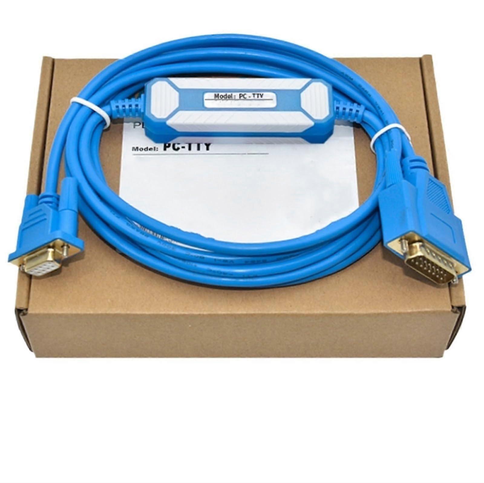 26-27 PC-TTY PLC Programming Cable Communication Serial Cable RS232 DB15, Economic Version