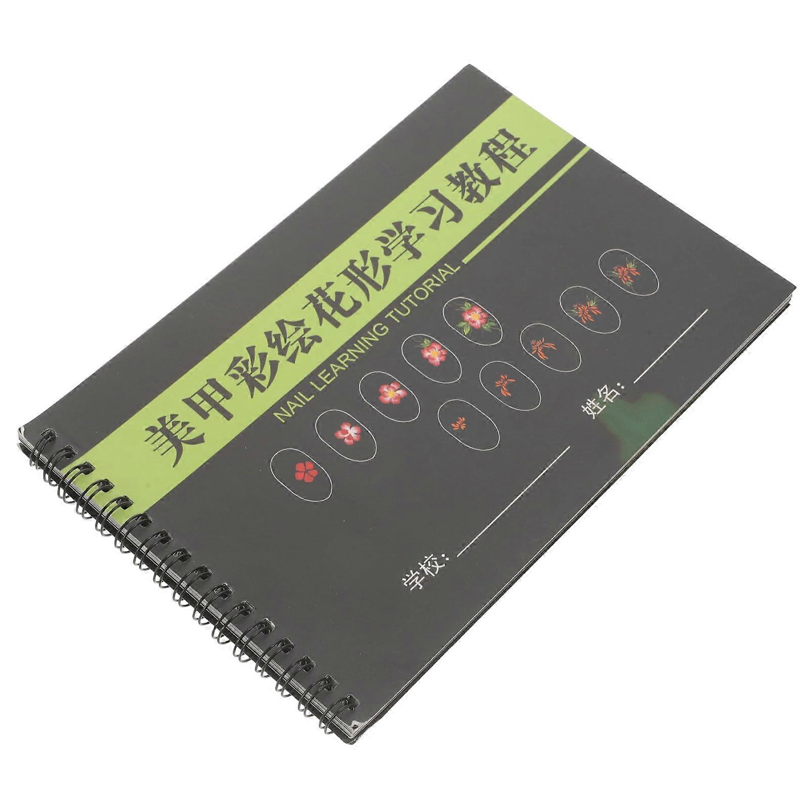 Nail Art Practice Book with Multiple Nail Shape Templates for Beginners SkillBuilding Workbook