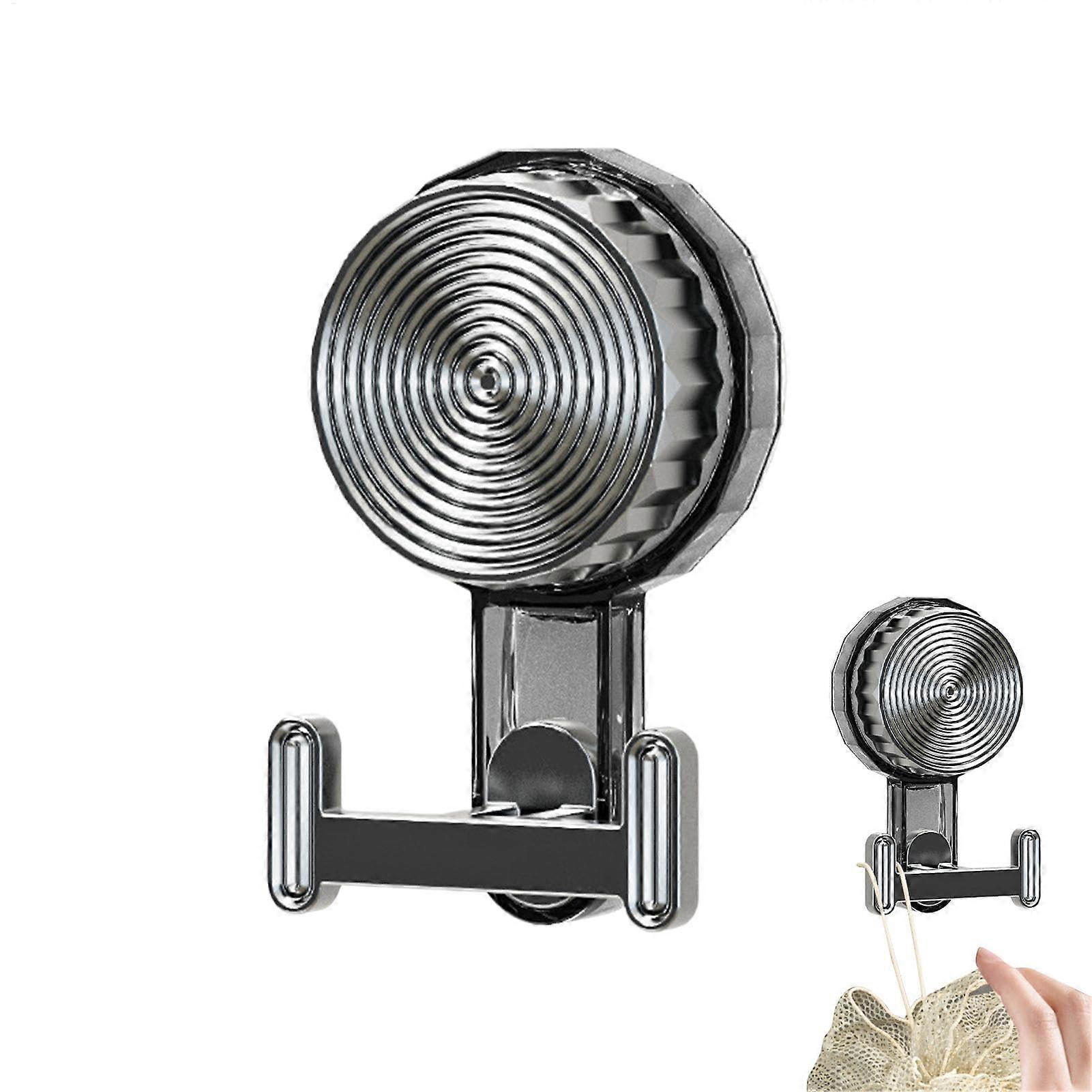 Bathroom Suction Hooks No Drill Towel Holder with Secure Grip, Removable Reusable Wall Mount