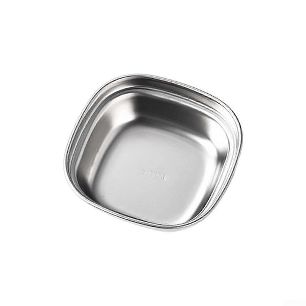 201 Stainless Steel MultiCompartment Sauce Dish for Grilling and Elegant Table Presentation SilverA