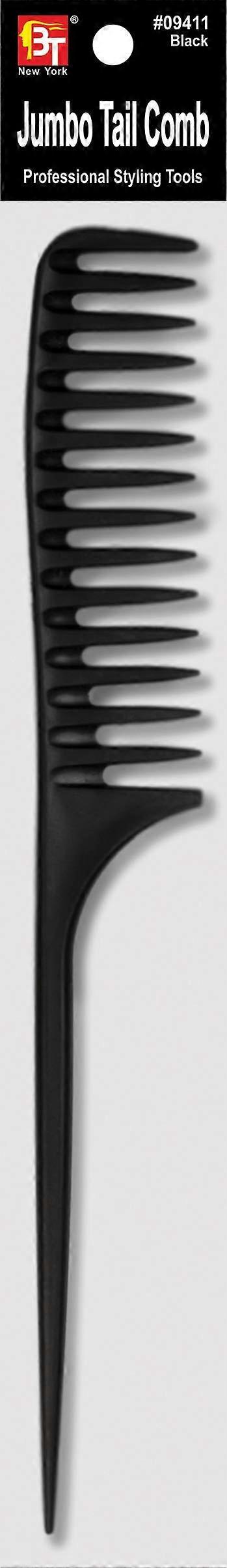 Wide Tooth Rat Tail Comb for Precise Sectioning and Detangling, Lightweight Jumbo Plastic Design