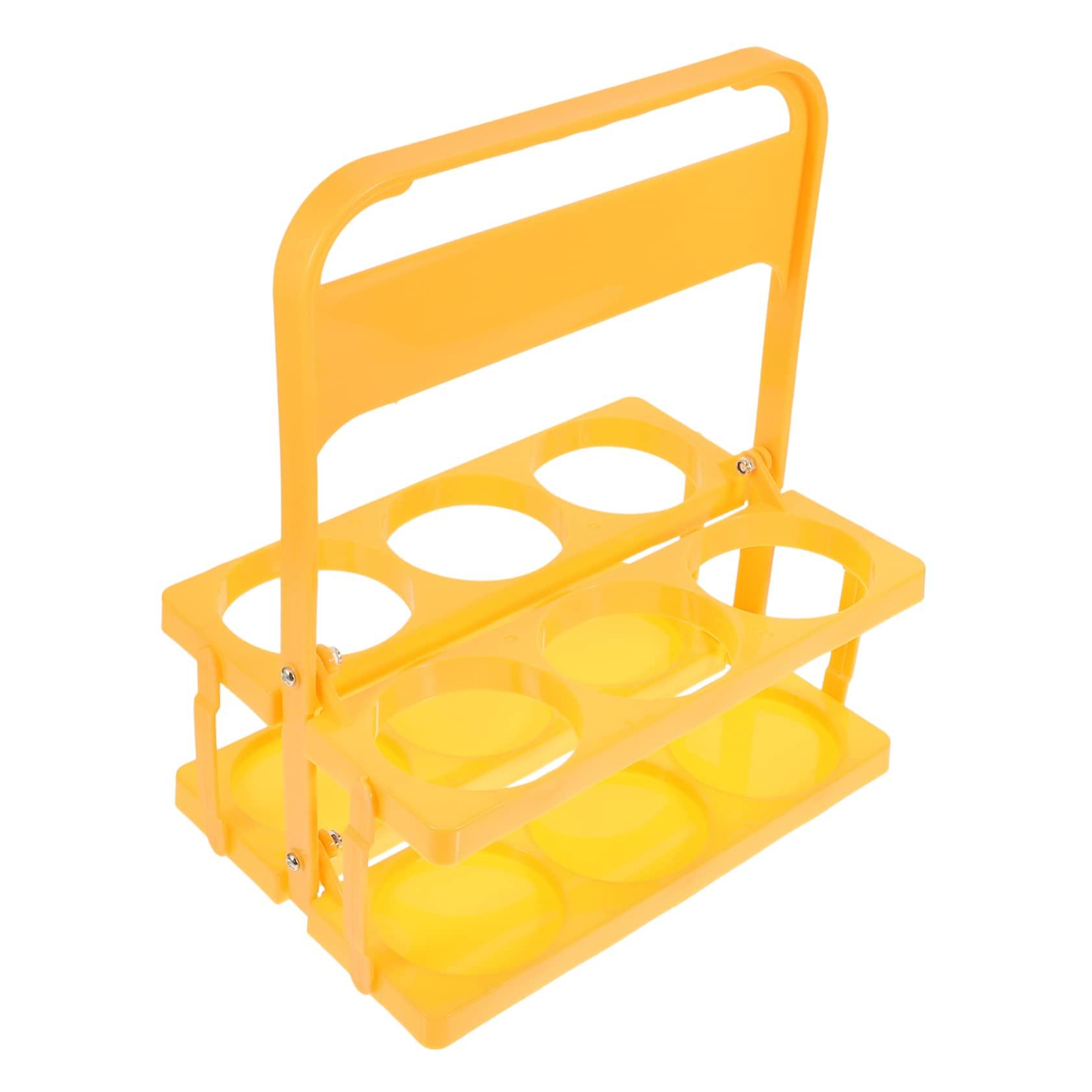Bottle Carrier Foldable SpaceSaving Rack for Beer and Wine Secure Lightweight Beverage Holder