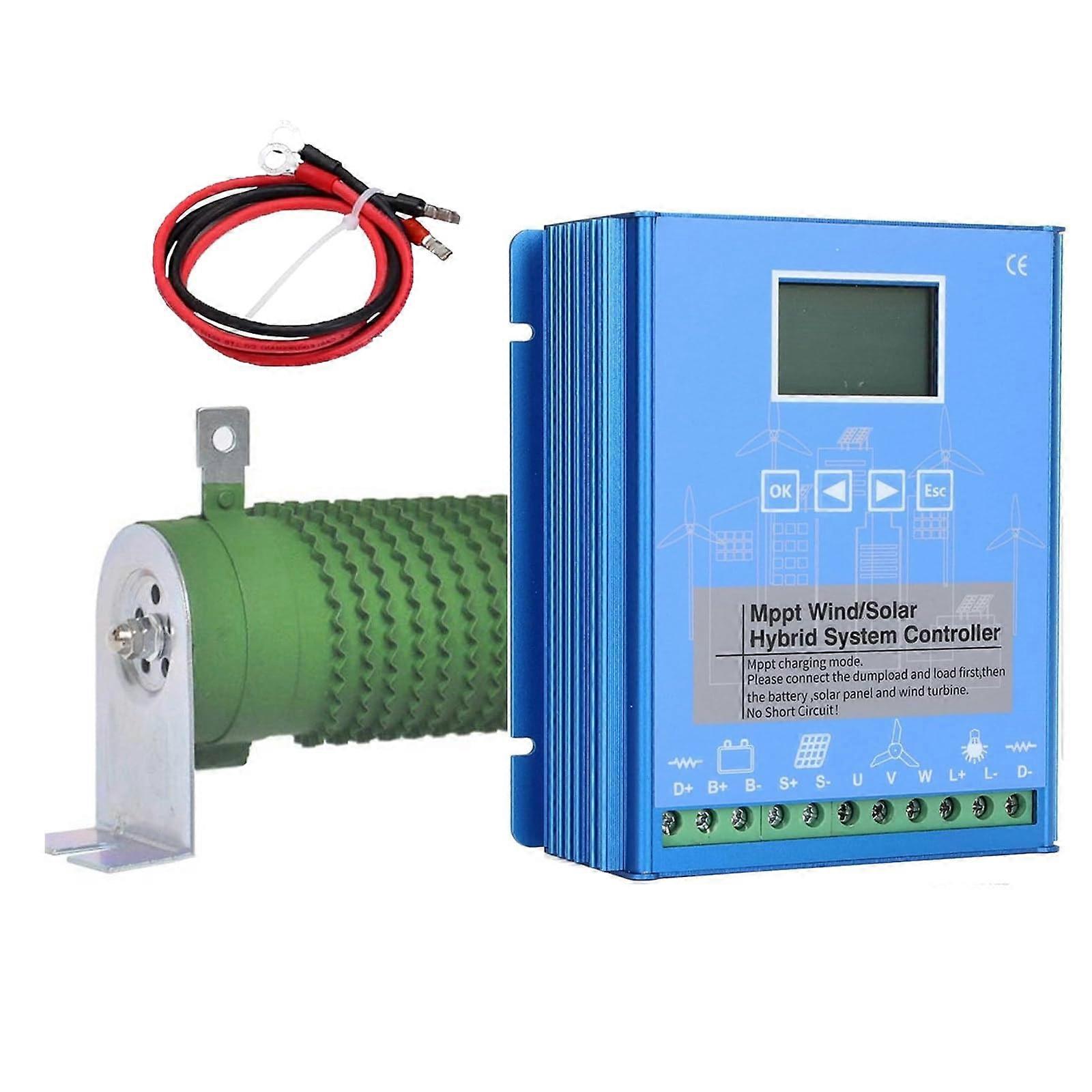 Hybrid Wind Solar Charge Controller MPPT 48V 16000W LCD Display for Off Grid Energy Systems