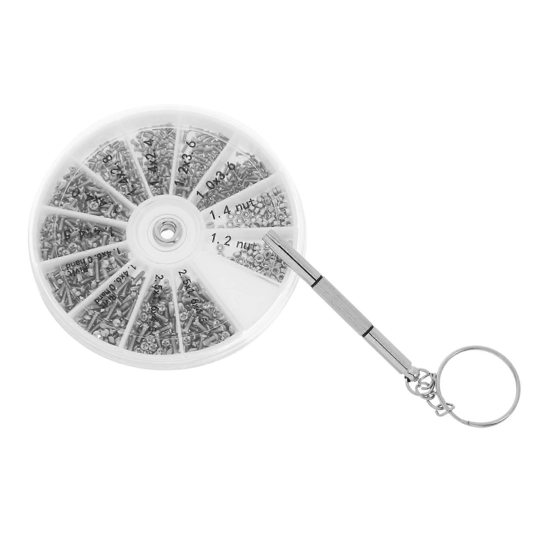 Precision Screwdriver Set with Assorted Screws for Eyeglass and Watch