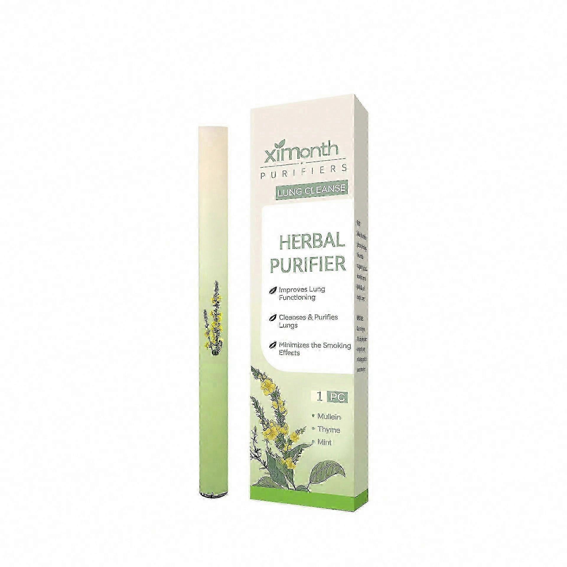 Herbal Diffuser Pen with Mullein and Thyme for Respiratory Support, Travel-Friendly, 600 Uses