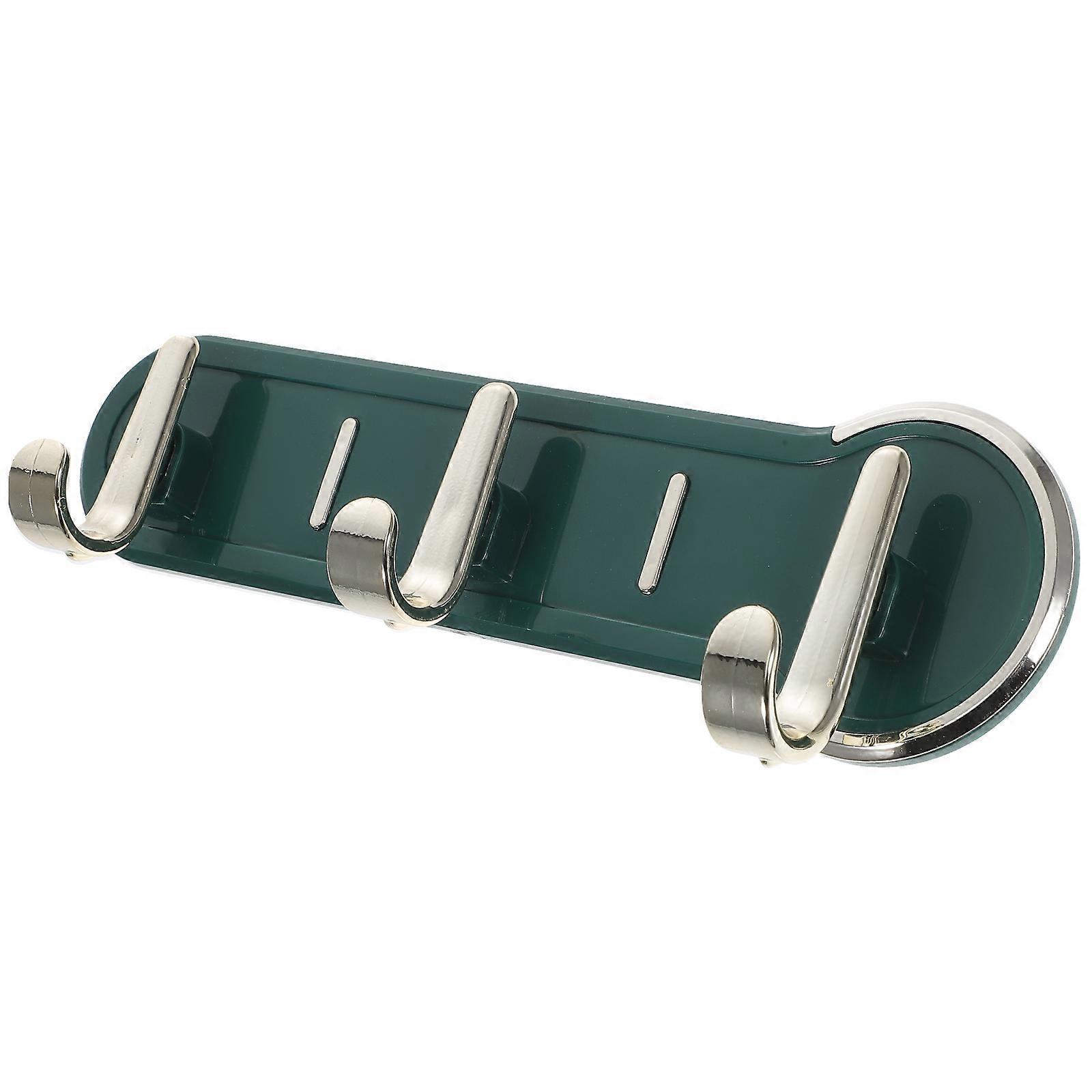 Green Keychain Rack Coat Hook Rack Wall Mount for Towel 5Pcs