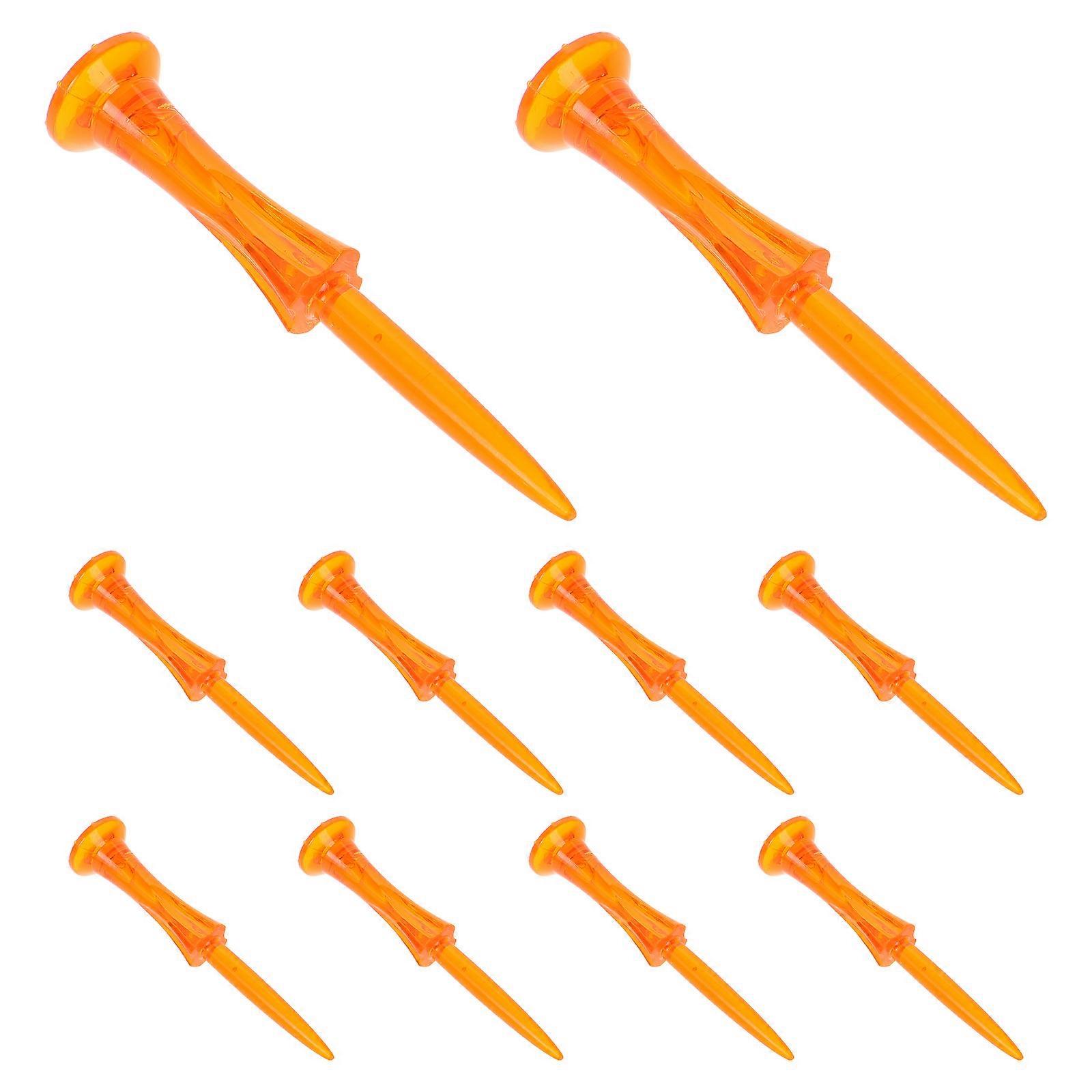 Golf Accessories Plastic Golf Tees for Training 30Pcs Orange Color
