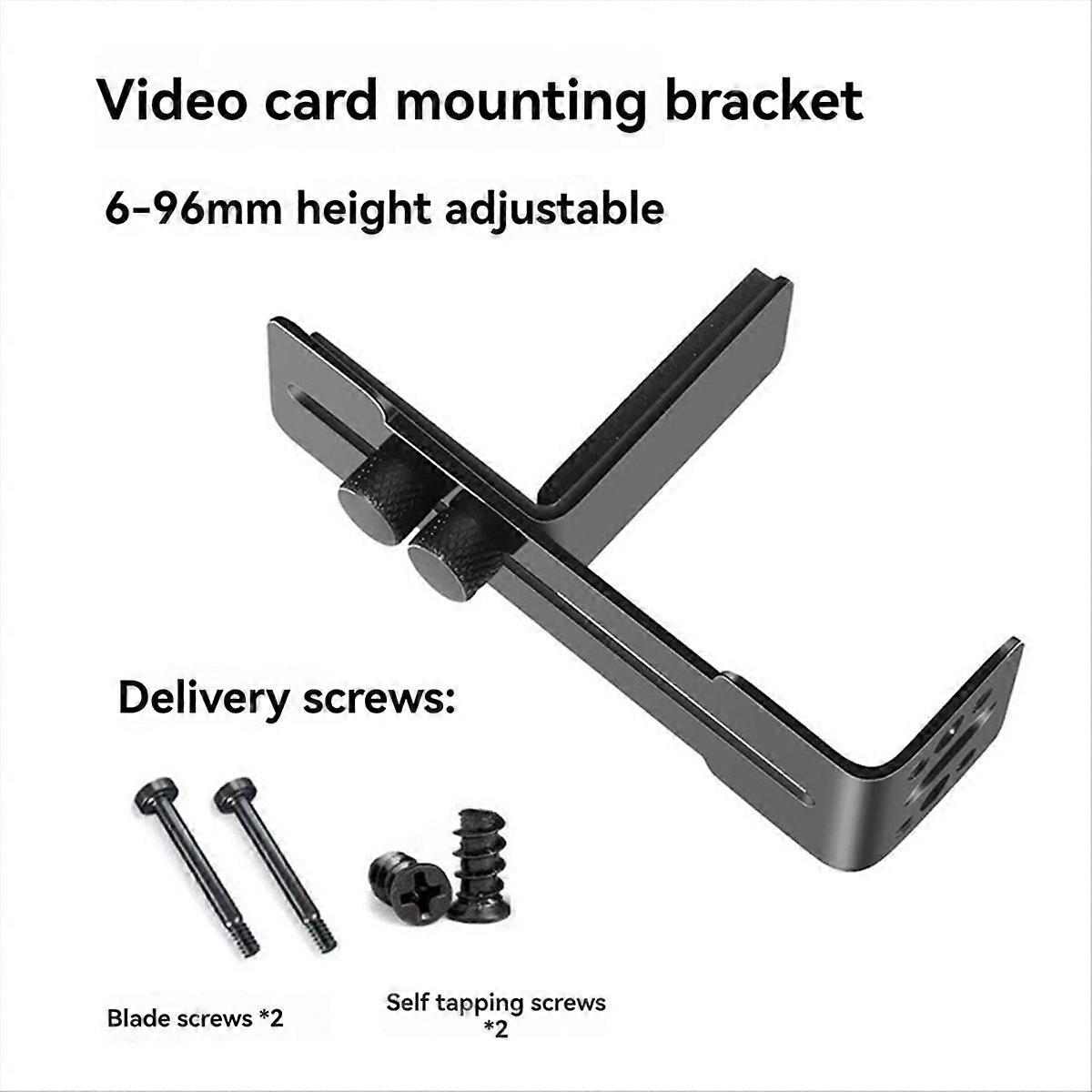 Adjustable GPU Brace Prevent Sagging Video Card Support Bracket Black
