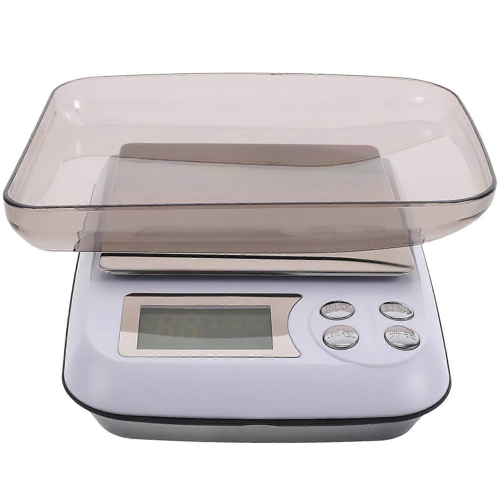 Jewelry Scales High Precision Weight Scale Rectangle Shape Silver 1Set