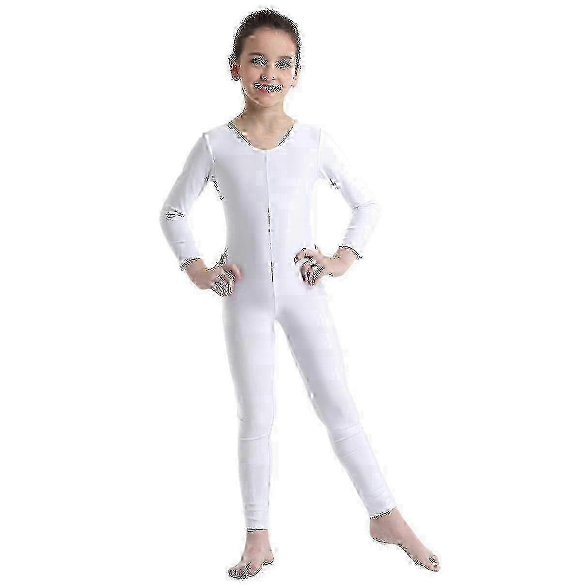 Collant de ginástica e balé de manga comprida, elegante e perfeito para meninas.