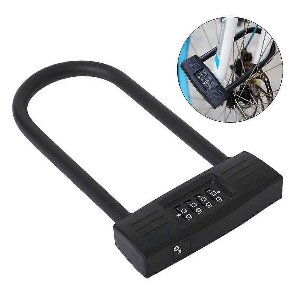 Coded Lock U-Shaped Bike Lock for Cycling Security with Password