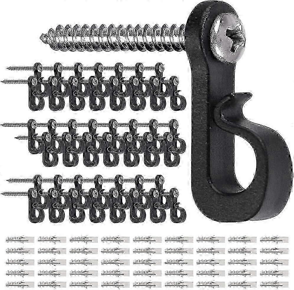 45 Pcs Hanger Hooks for Outdoor String Lights with Screw
