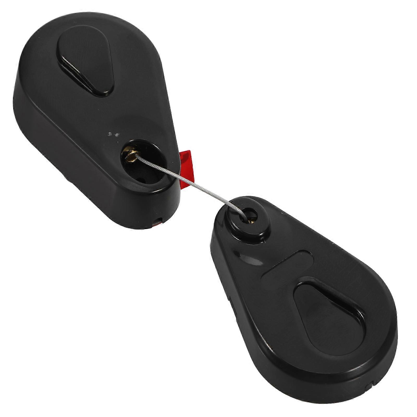 Black Retractable Anti Theft Cable Case with Automatic Retraction for Security