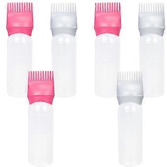 Haarkleurborstel met applicatorflesje voor thuisgebruik, 6 stuks in diverse kleuren.