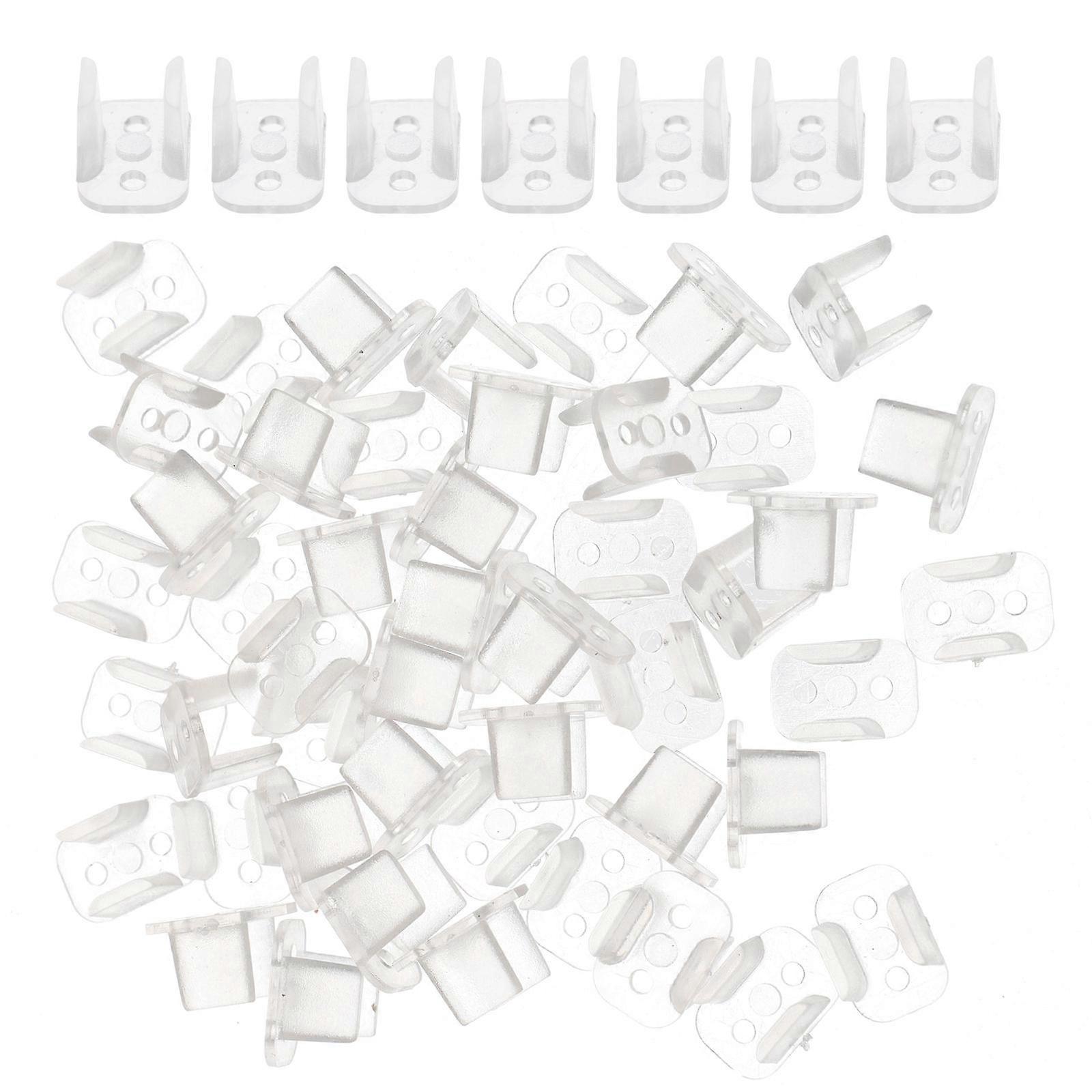 LED Light Light Mounting Clip with 100Pcs Transparent Fixing Brackets
