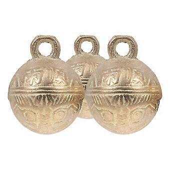 Copper Dog Collar Bells for Decoration 15Pcs Vintage Tiger Head Style