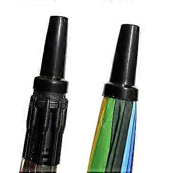 2Pcs Umbrella Tops Covers for Umbrella Repair Long Pole Black Plastic