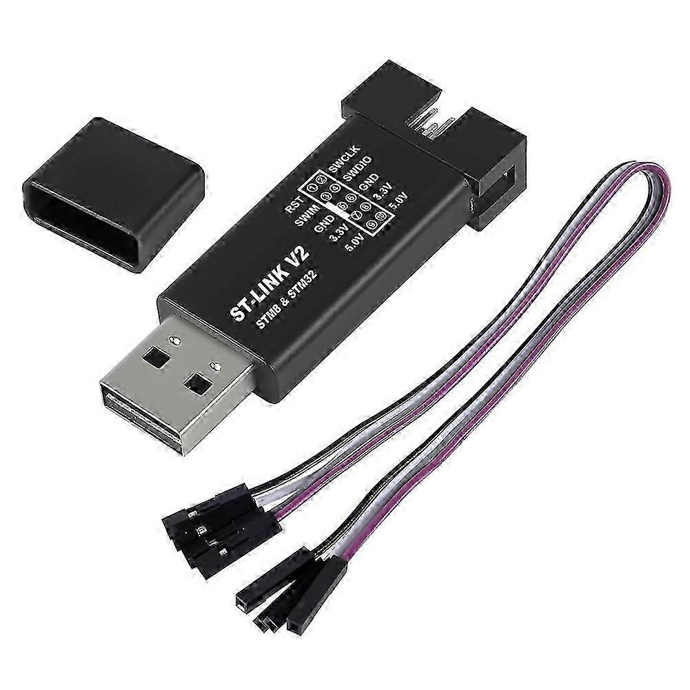 V2 Mini STM8 STM32 Simulator Download Programmer Programming with Cover Cable Link V2