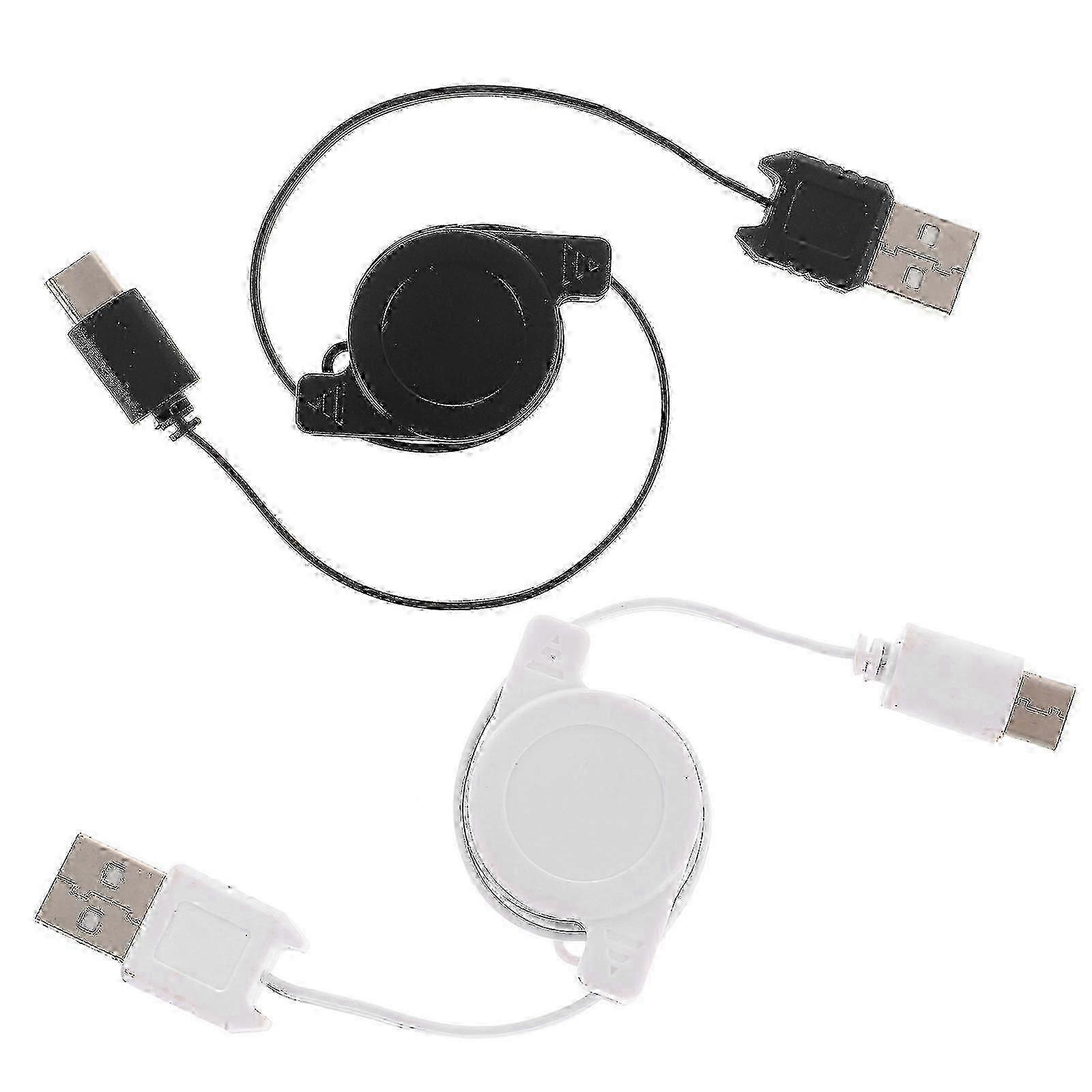 Portable Flexible Type- Charging Cable compatible Phones 2Pcs Set