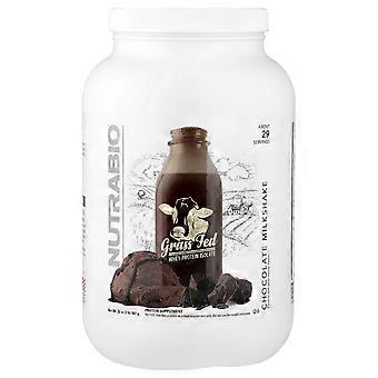 NutraBio, Gräsbetat vassleproteinisolat, Chokladmilkshake, 907 g