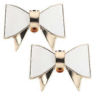 1 par de prendedores de sapato com laço: apliques de laço de metal - decorações para sapatos de noiva e salto alto, acessórios para roupas.