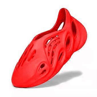 Unisex Garden Clogs Buty Damskie Męskie Lato Slide On Sandały-Czerwone (40/41 EU)