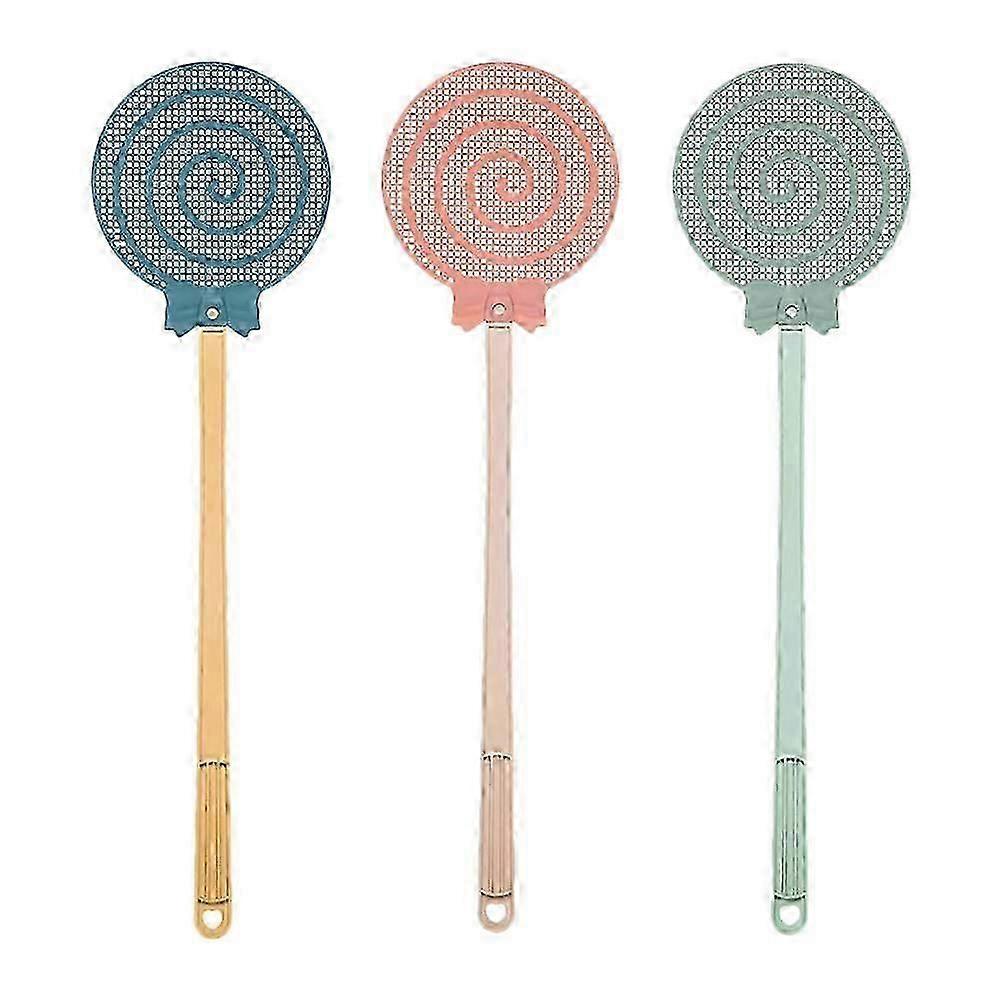Fly Swatters Insect Killing Mesh Design Summer Use 3Pcs