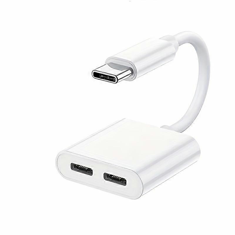 Audio adapter C to C+ C, one interface into two interface adapter, suitable compatible with , , compatible with