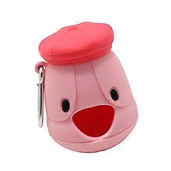 Pet Poop Bag Dispenser for Dog Owners Outdoor Walking Garbage Bag Pet Supplies Pet Waste Bag Holder  Pink