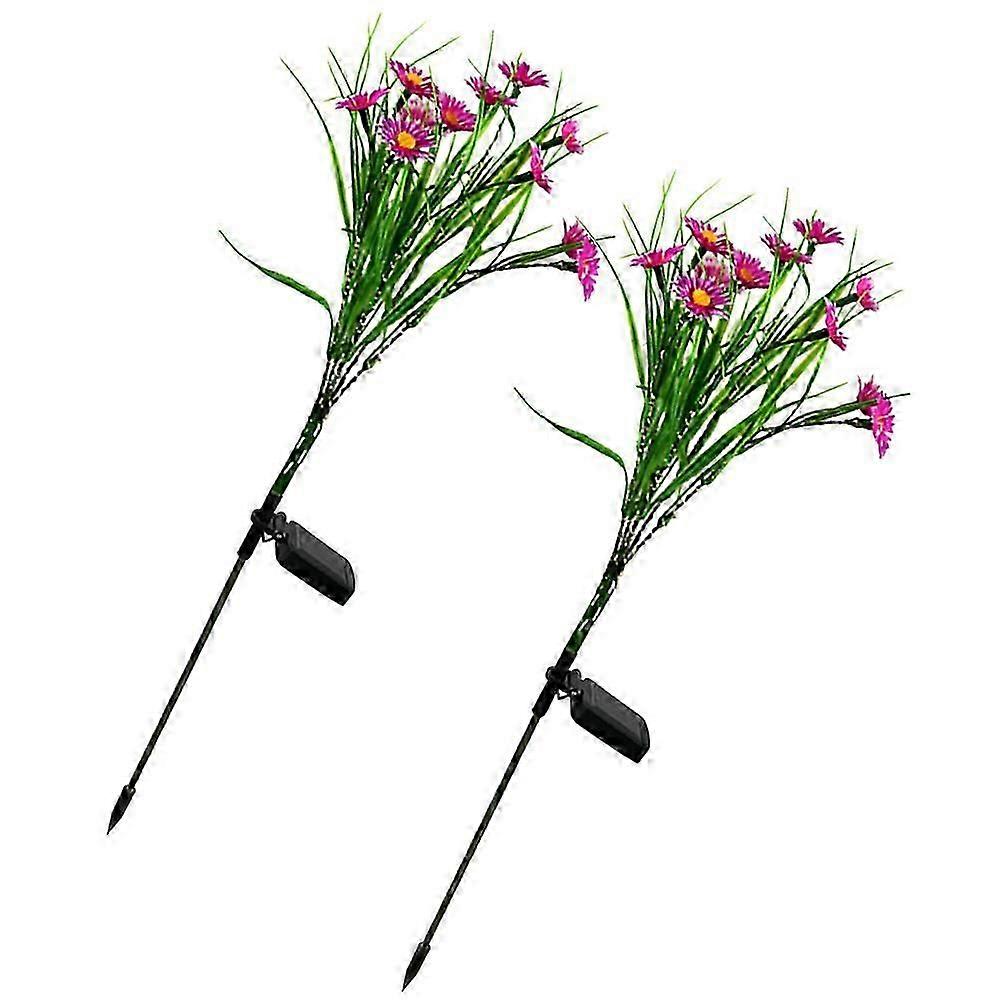 Solar-Gartenstecker, rosa, 2 Stück