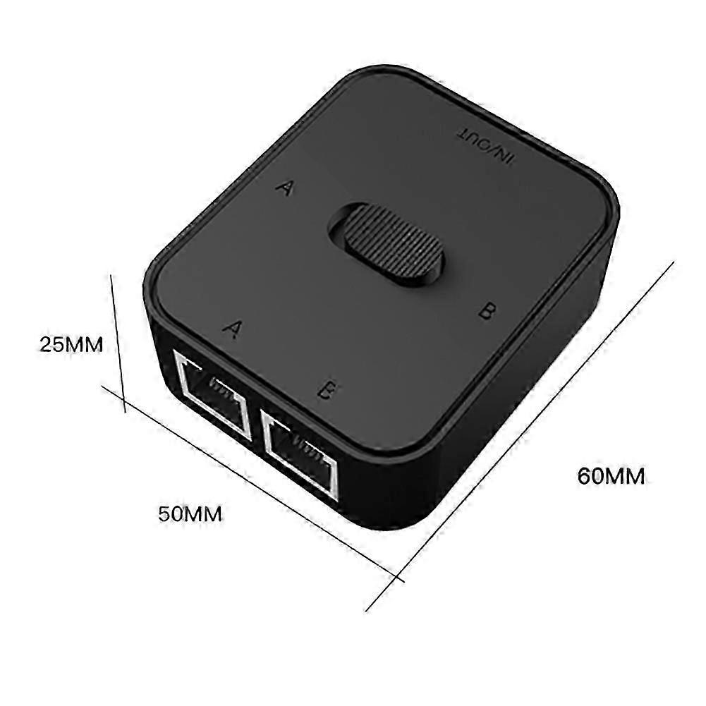 Switch Ethernet Gigabit de 2 portas, branco