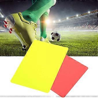 Referee Yellow And Red Card Set - Record Soccer Games (Equipment)